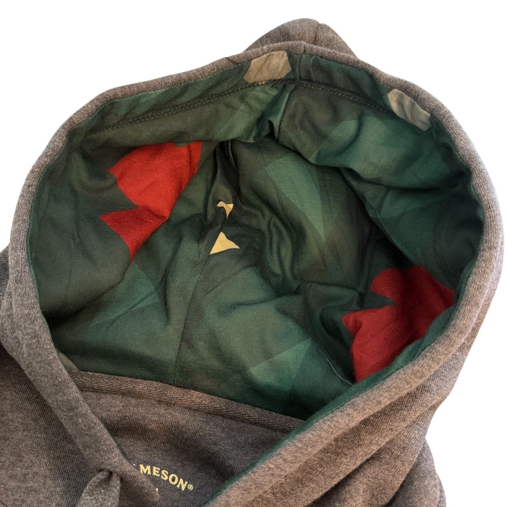 Jameson Irish Whiskey Hoodie Mens Medium Charcoal Gray Green Logo Pullover - Picture 10 of 14